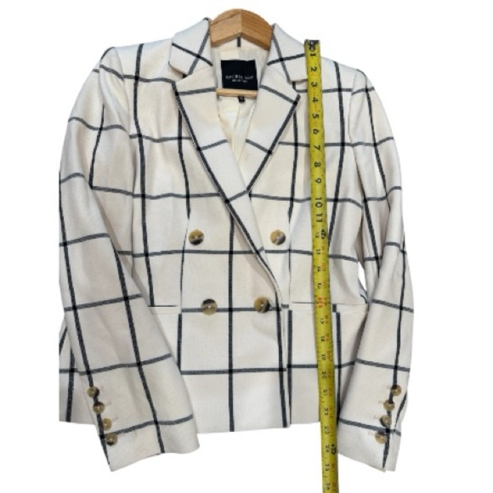 Rachel Roy Collection Grid Pattern Double Breaste… - image 3